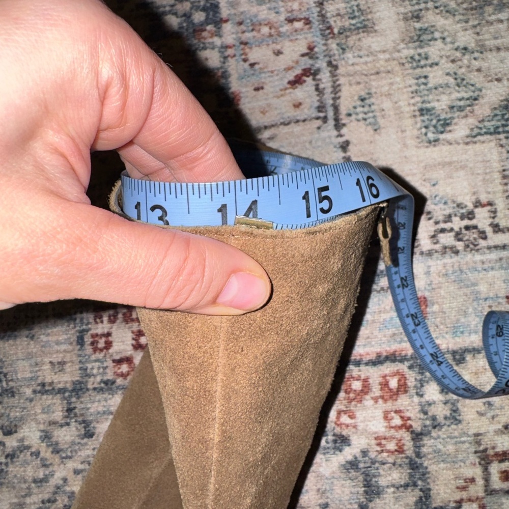 Franco Sarto Osteria Suede Wedge Knee Boots - Picture 7 of 8